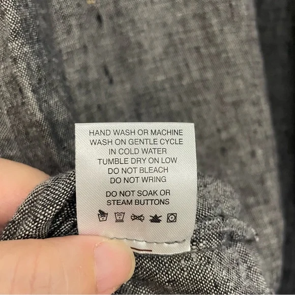 Pyne & Smith Flax Linen Textured Gray Dress Size S - Picture 14 of 14